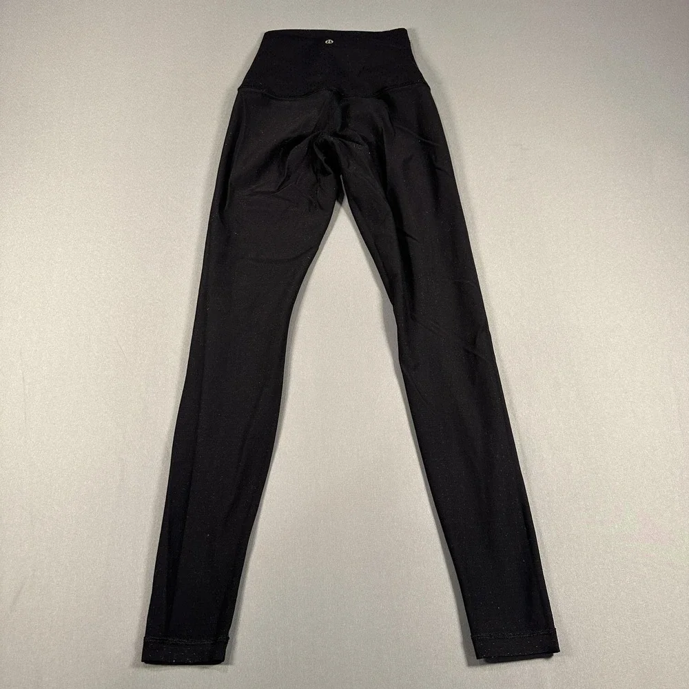 Lululemon Leggings Womens Apx: Med Black High Rise Ankle Yoga Athletic Stretch